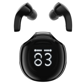 ACEFAST Wireless Earphones, Bluetooth 5.3, SVE AI Call Noise-Canceling, 0.3 inch (9 mm) Dynamic Driver, Up to 30 Hours of Continuous Playback, LED Display, USB - c Rapid Charging, Comfortable Wearing