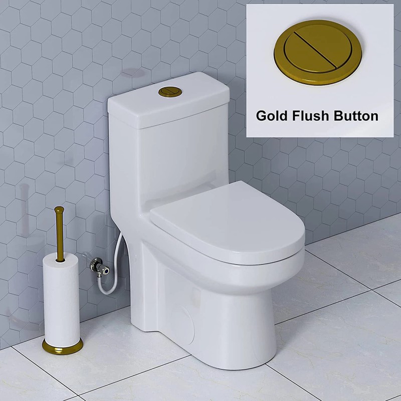 HOROW 48mm Toilet Flush Button Gold Dual Flush for HOROW