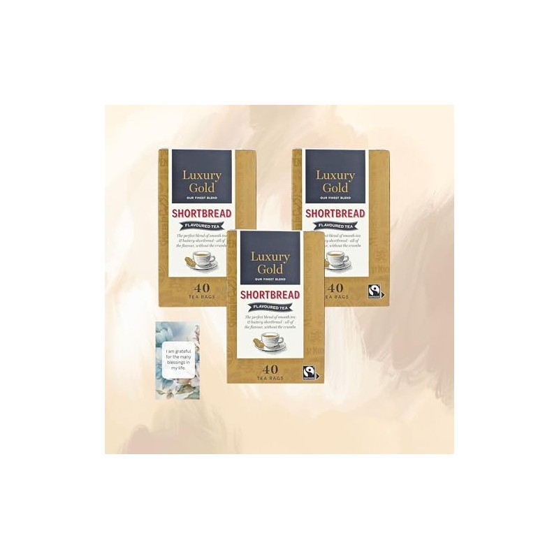 Tea Hamper Bundle Featuring Luxury Gold Shortbread Flavoured Tea (Pack