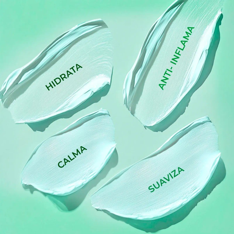Crema Facial Corporal Hidratante Con 50% De Aloe Vera Puro