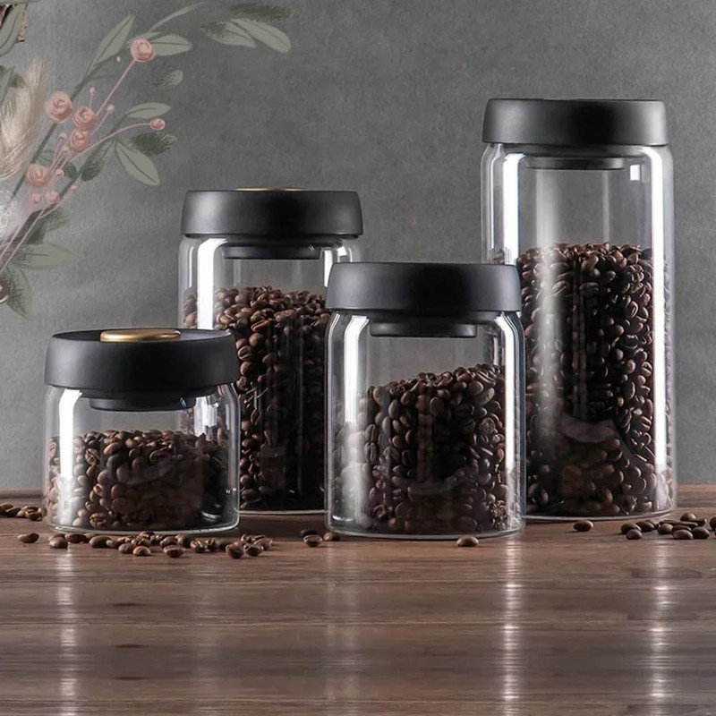 Barfeery Coffee Beans Vacuum Sealed Tank Household Moisture-Proof Air Extraction