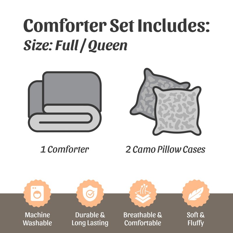 Regal Comfort Biohazard Green Full/Queen 3pc Comforter Set with 2