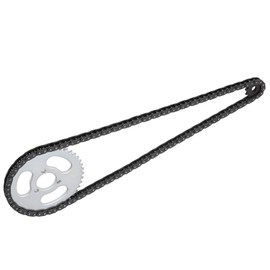 Odorkle T8F Chain Sprocket Kit, Steel Front and Rear Sprocket Chain Set Replacement for Modified Karts Mini Motorcycles