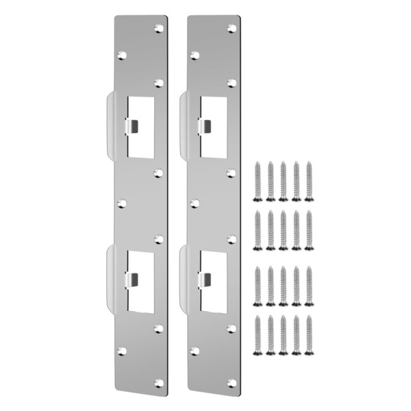 Double Holes Latch Reinforcement Plate Heavy Duty Security Latch Plate