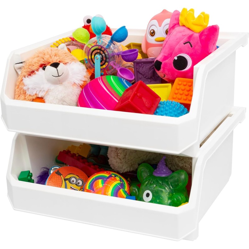 ReadySpace Plastic Containers for Organizing and Storage Bins for Closet,