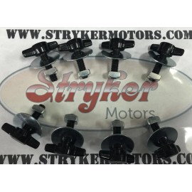 Stryker Mfg Jeep Wrangler JK Hardtop Targa Freedom Top  Nuts Bolts 07-15 Thumb Screws Set 8