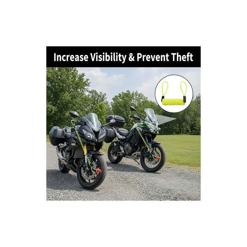 Anti-Theft Cable for Brake Discs - Compatible with Motorcycle Scooter