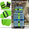 PUWOWYE Pack of 4 Suitcase Strap, Suitcase Strap Eye-catching, Adjustable
