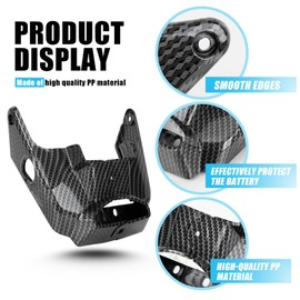 Battery Side Cover for Surron, PSLER Carbon Fiber Pattern Battery Guards Battery Compartment Protect Lock Cover for Electric Dirt Bike Light Bee Surron S/Surron X