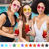 CHRORINE 8/16/24/40 Pairs Rimless Star Shape Sunglasses Transparent Glasses Bulk