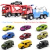 Winrayk 4Pcs Tow Truck Toys & Transport Vehicles Set, Pull