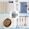 No Drill Curtain Rod Holder Hangers - Self Adhesive Hook