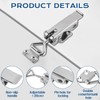 EXLECO 2 x Stainless Steel Tension Latch Max.28 x 105mm,Load