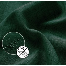 Dark Green Shower Curtain for Bathroom,Fabric Linen Washable Waterproof Cloth Boho Shower Curtain Set with Hooks,72x72 Inches Long,Forest Emerald Green Bathroom Decor