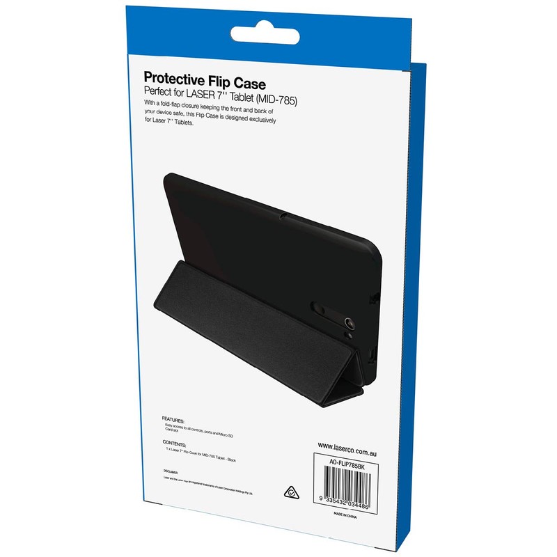 Flip Case for Laser 7 for MID-785 Tablet - Black