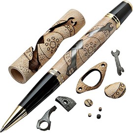 Mechanics Laser-Cut Inlay Pen Blank