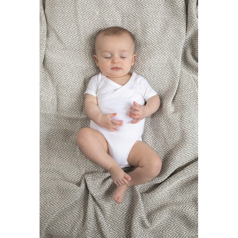 Kleckerliese Baby Body Wrap Bodysuit Boy Girl Short Sleeve "Alles