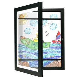 iRahmen Kids Art Frame - 9x12 Front Opening Kids Frames for Artwork, Kids Artwork Frames Changeable Storage Holds 50, Kids Artwork Frames for Children Art Projects, Drawings, 3D Art, Crafts