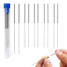 3D Printer Nozzle Cleaning Needles, Set of 10, Cleaning Needles, Clog Relief, Stainless Steel, 0.2, 0.25, 0.3, 0.35, 0.4 mm, 2 Each Maintenance Tools, Piano Wire, Flexible, Durable