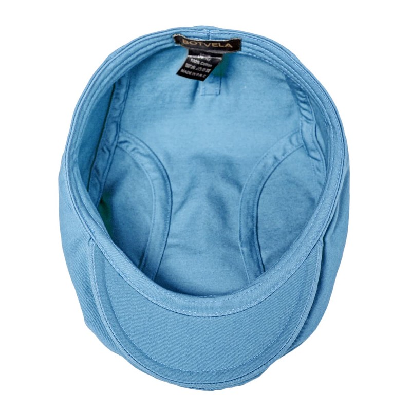 BOTVELA - Gorro de tela cruzada de algodón para hombre,