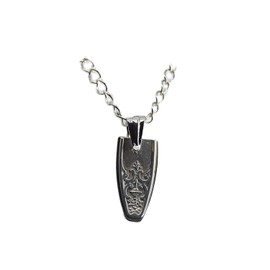 A Recycled Silverware jewelry pendant created from actual vintage silver-plate spoons and forks handcrafted necklace SWP 5
