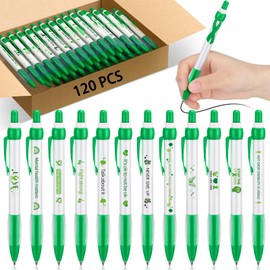 Ctosree 60 Pcs Mental Health Awareness Pens Gifts Bulk 12 Style Green Ribbon Retractable Gel Pens Black Ink Mental Health Awareness Accessories Favors Items for Office Charity Stuffers
