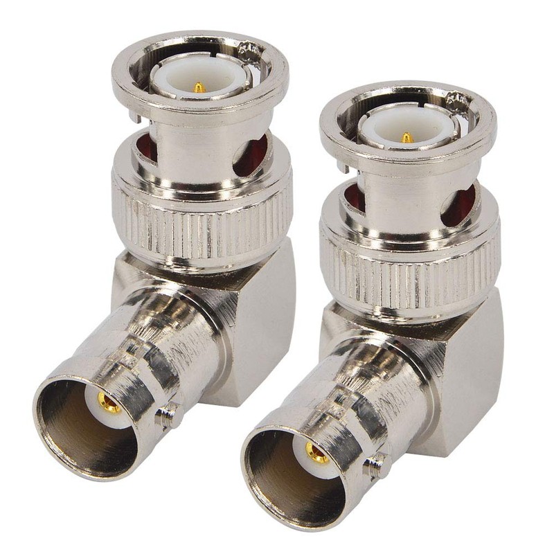 leeyovk BNC Connector BNC Male to BNC Female Right Angle