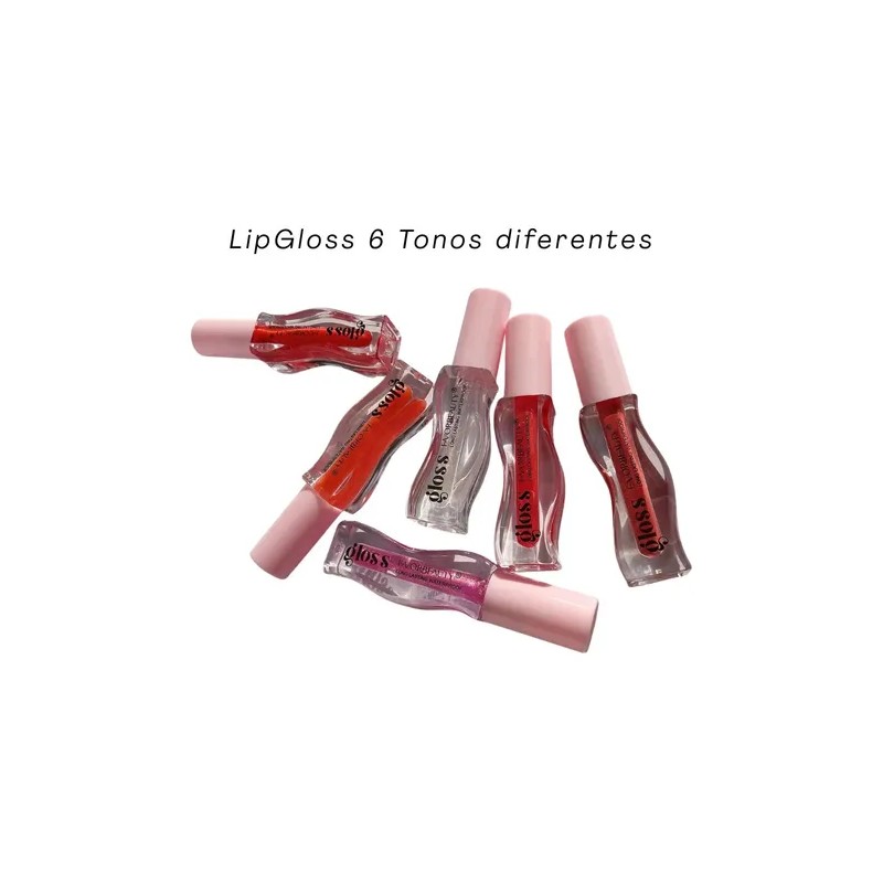 Brillo Labial Hidratante Favorbeauty 6pcs En Tonos Distintos