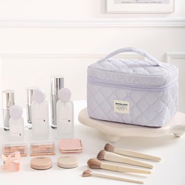 Makeup Pouch, Makeup Pouch, Makeup Box, Cosmetic Storage, Vanity Pouch, Small Items, Lightweight, Business Trips, Travel, Work Commutes, Cosmetics Storage Box, Pouch, Women's, Portable, Cosmetic Pouch