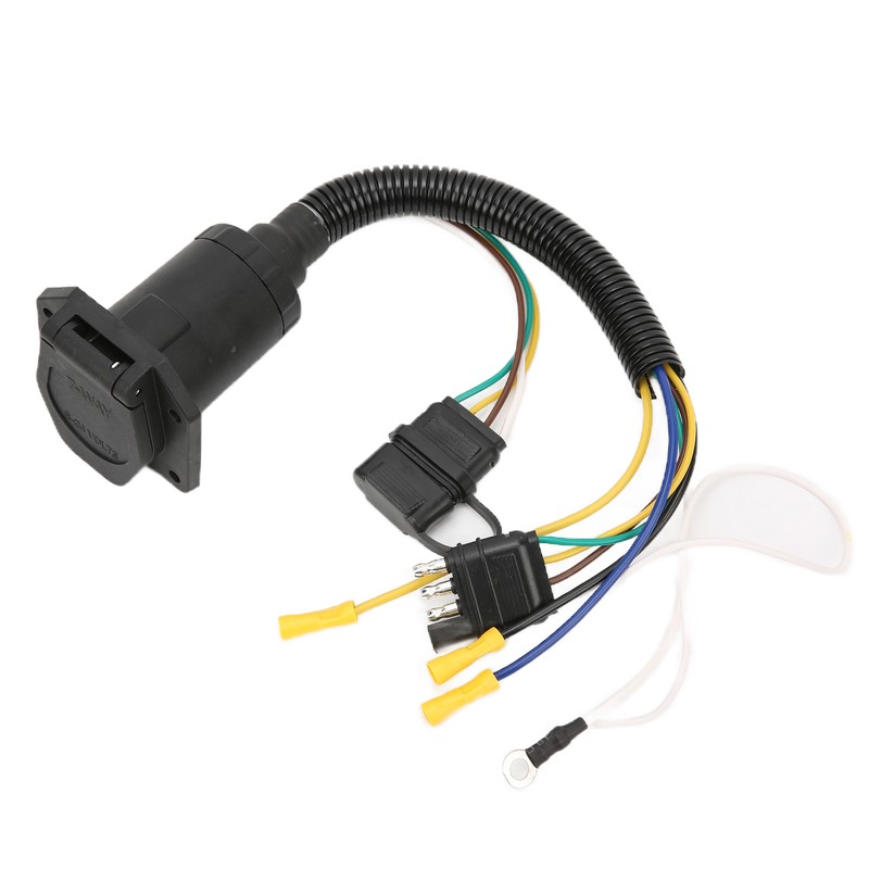 Trailer Wiring Adapter 4 Way to 7 Way Round Trailer