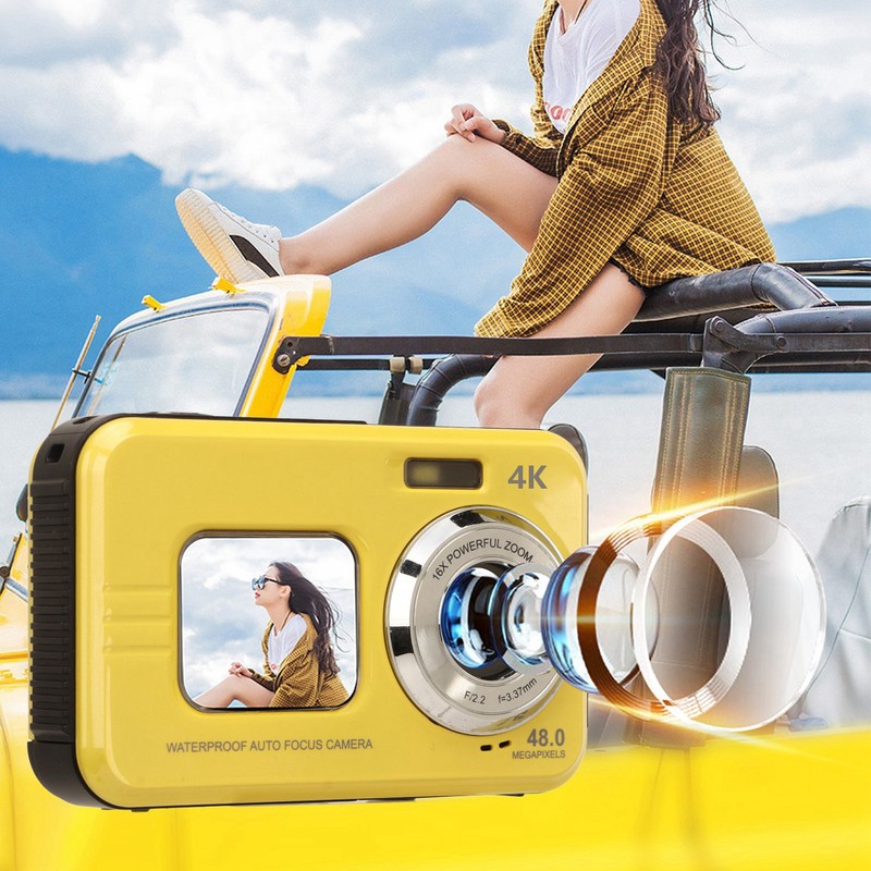 Underwater Camera 48MP 4K Video Output 16X Digital Zoom Anti
