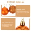 OHPHCALL Fillable Christmas Baubles 48pcs Large Red Christmas Tree Decorations