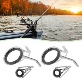 VGOL Set of 14pcs Fishing Top Rod Rings Repair Kit Long-Distance Fishing Rod Guide (1.8cm 1.4cm 1.1cm 0.8cm 0.6cm 0.5cm 0.5cm)