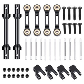 RCLions Alloy Metal Front&Rear Sway Bar Anti-roll Set for 1/18 LOSI Mini LMT 4WD RC Truck Car Upgrades Part