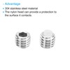 PATIKIL M6 x 5 mm Nylon Tip Mining Screw 15