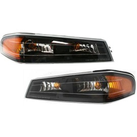 Z-Ryixiu 2pcs Left Driver and Right Passenger Side Clear&Amber Lens Signal Light for Chevy for Colorado Base 2004,for Isuzu for i- 280 Base 2006 for i- 290 LS 2007 for i- 350 Base 2006