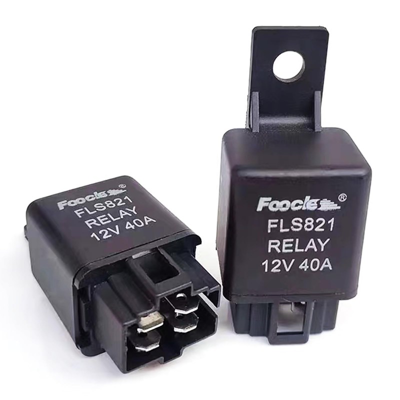 2Pcs FLS821 Heavy Duty Automotive Relay 12VDC 40A 4Pins