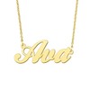 BYBWBL Ava Name Charm Necklace 18k Gold Plated Stainless Steel