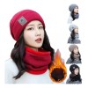 K&H Set Duo Gorro Bufanda Dama Mujer Invierno Cuellera Fashion