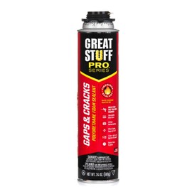 4 Pack Brand Dow Chemical Co. Model 341557 Great Stuff PRO Gaps & Cracks 24 oz Insulating Foam Sealant, Color Orange, Comes in a can That’s Reusable for up to 30 Days
