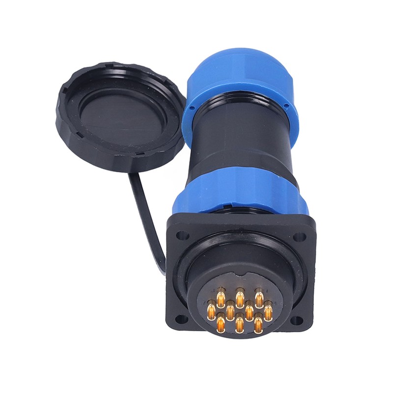IP68 Waterproof Power Connector Male Female Square 4 Hole Aviation