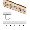 Fuxxer 10x Undermount Iron Hooks 33 x 24 mm for