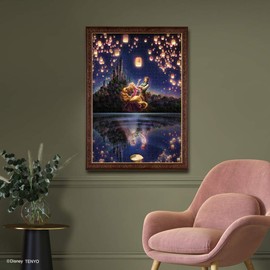 Rapunzel 1000 Piece Jigsaw Puzzle, The Future of the Lake (Illuminating Puzzle) 20.1 x 29.9 inches (51 x 73.5 cm)