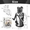 Airpro Rotary Cheese Grater with Handle - Vegetable Shredder with