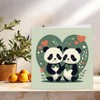 Cute Panda Card Valentines Anniversary Love Pandas 145 x 145mm