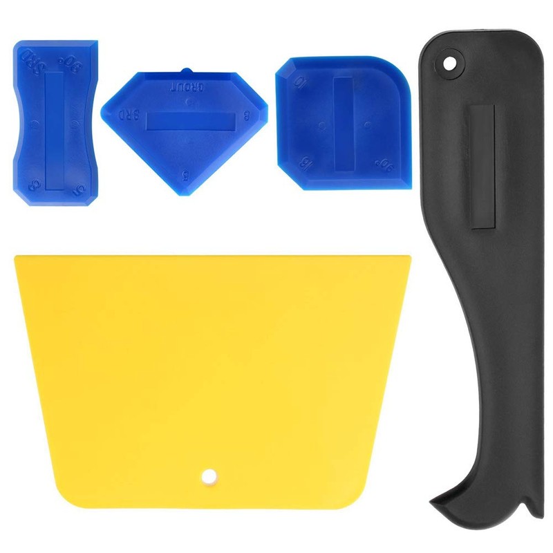 5 Pieces Caulking Tool Wallpaper Smoothing Tool Kit Glue Scraper