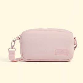 Lucy & Co. Crossbody Treat Bag, Pet Treat Pouch, Fanny Pack, Shoulder Bag, Wear 3 Ways, Hidden Poop Bag Dispenser, Zip Treat Pocket, Phone Pocket, Dog Accessories (Rosewater)