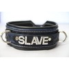 Monkey Dungeon Custom Leather Slave Collar (Fuschia)