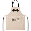 GRUSS & CO Apron Set with Saying "Bessere Hälfte" |