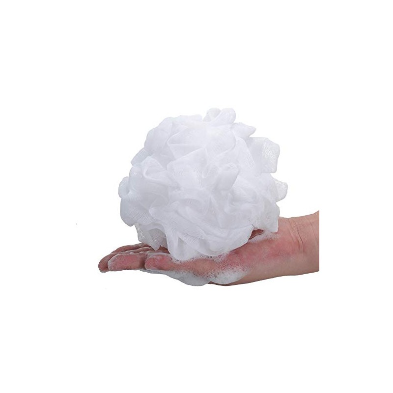 Lote de 4 esponjas de malla para baño (60 g),